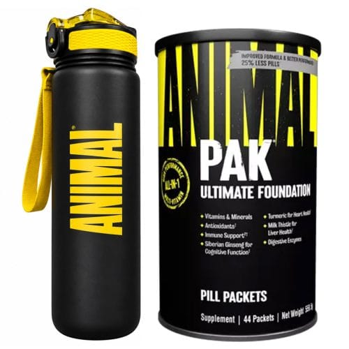 Animal Pak Multivitamin 44 Packs +Free Animal Bottle