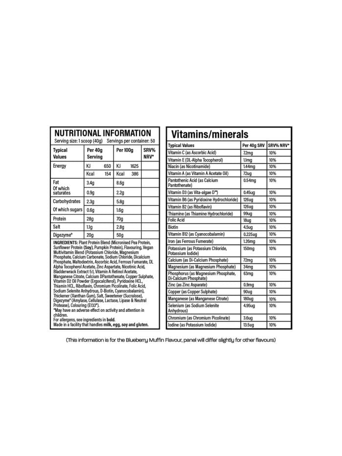 TBJP Vegan Protein BACK TBJP Vegan Protein BACK