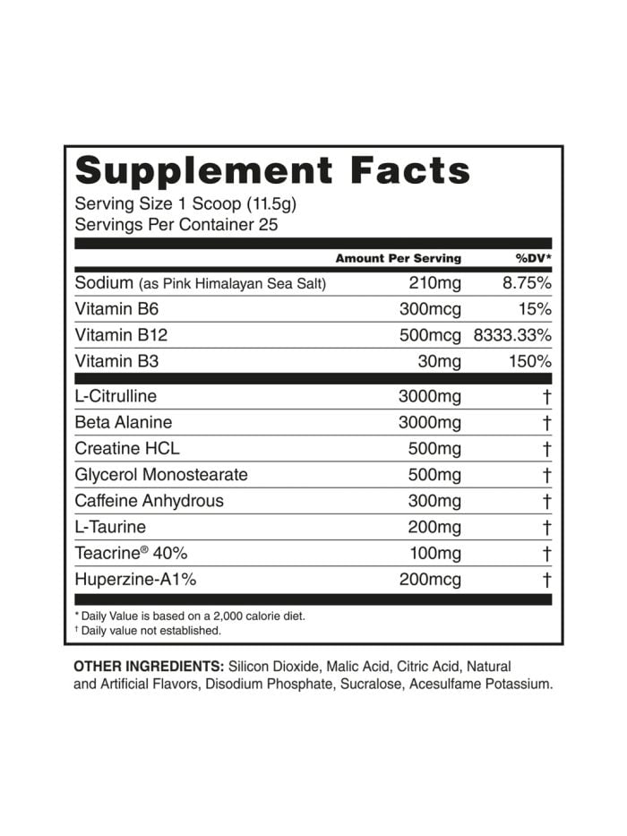 PlayHard Pre workout- Nootropic 300g PlayHard Pre workout- Nootropic 300g