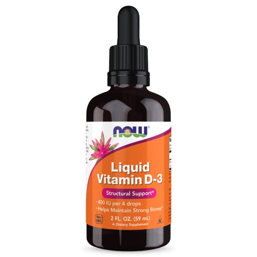 NOW Foods Vitamin D-3 Liquid, 400 IU - 59 ml