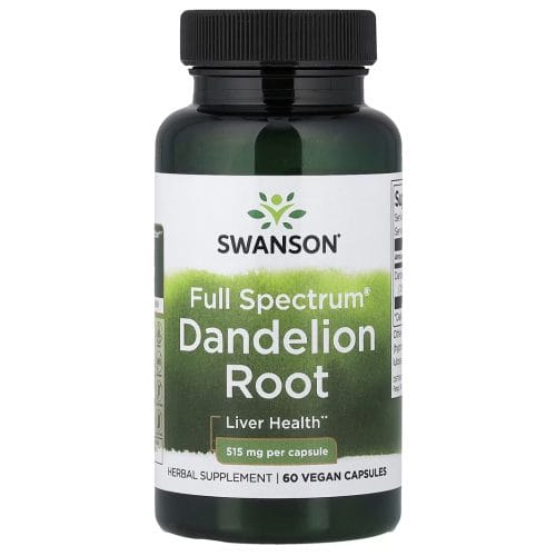 Swanson Dandelion Root Swanson Dandelion Root, 515mg - 60 cap