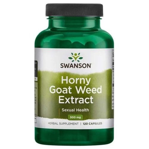 Swanson Horny Goat Weed 500mg Swanson Horny Goat Weed Extract, 500mg - 120 caps