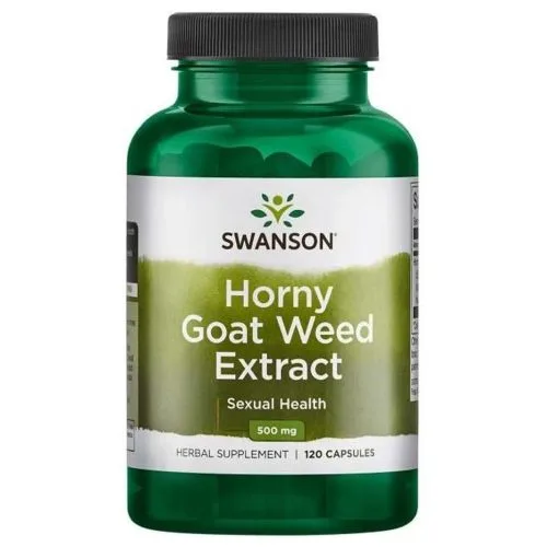 Swanson Horny Goat Weed Extract, 500mg - 120 caps