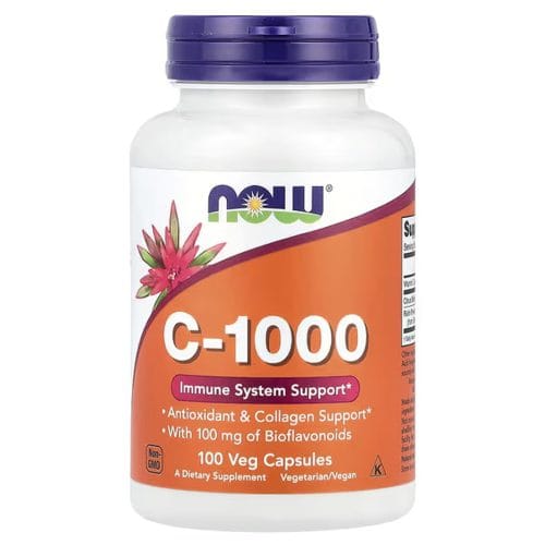 NOW Foods Vitamin C-1000 with 100mg Bioflavonoids - 100 vcaps