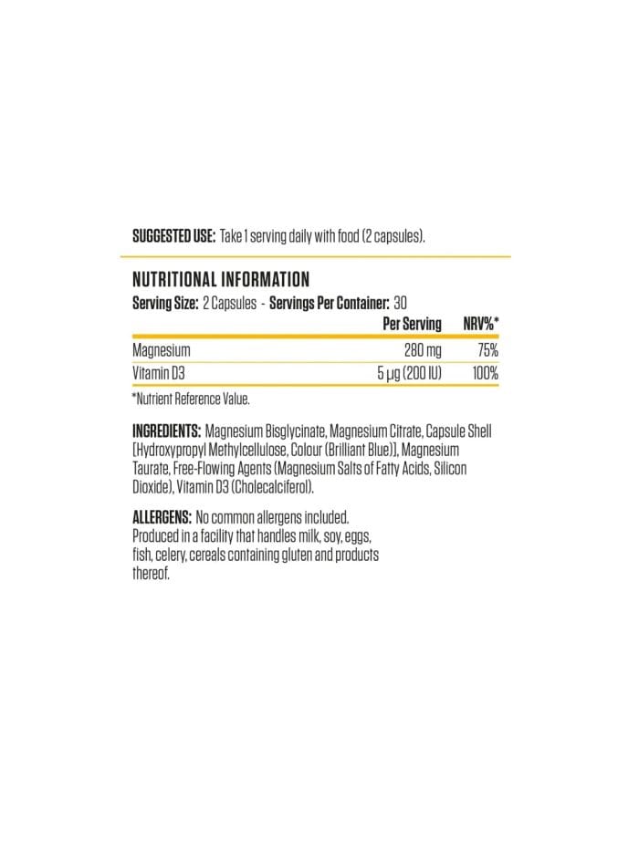 Applied Nutrition - Magnesium D3 Back Applied Nutrition - Magnesium D3 Back