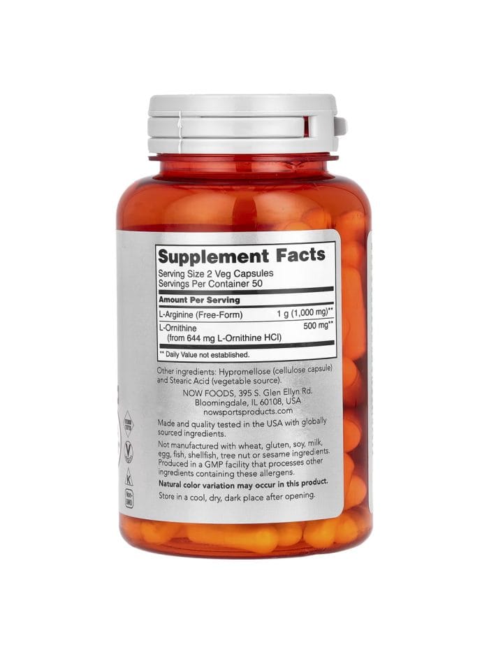 Now L-Arginine Ornithine Back Now L-Arginine Ornithine Back