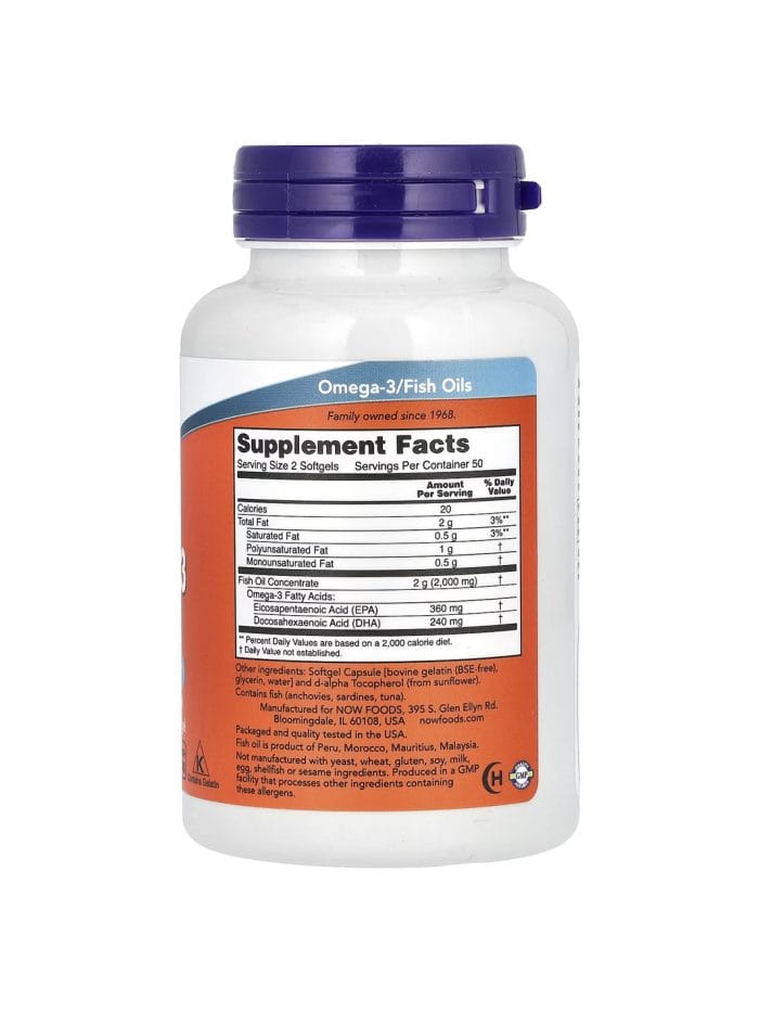 Now Omega 3 100 Softgel Back Now Omega 3 100 Softgel Back
