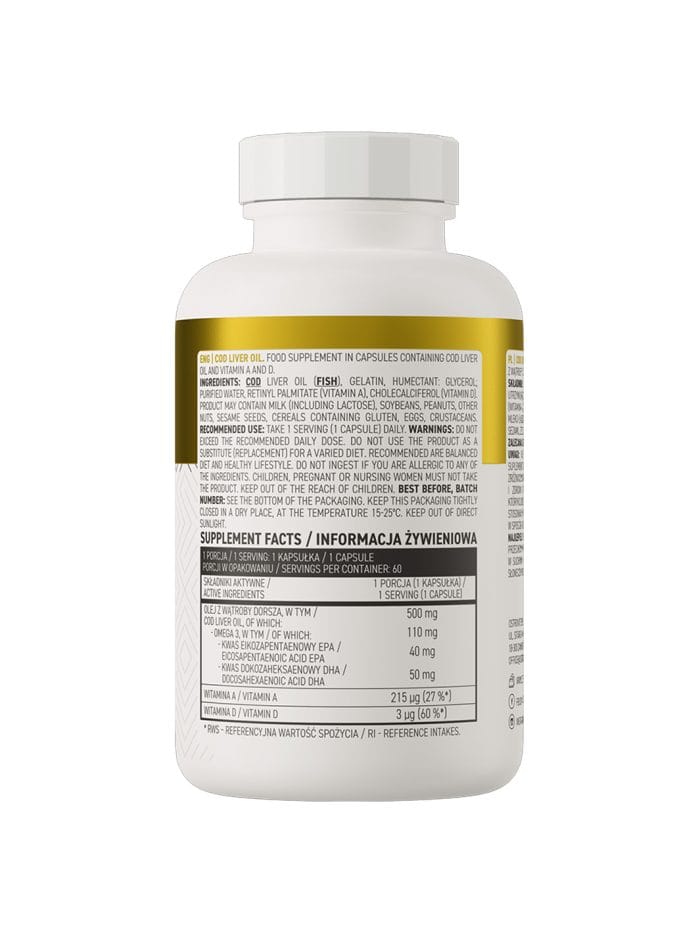 OstroVit Cod Liver Oil Back OstroVit Cod Liver Oil Back